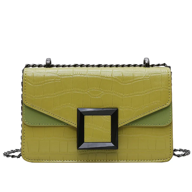 

Fashion Stone Pattern Crossbody Bags for Women 2021 Vintage Chain Flap Ladies Shoulder Messenger Bag Casual Totes Female Purses