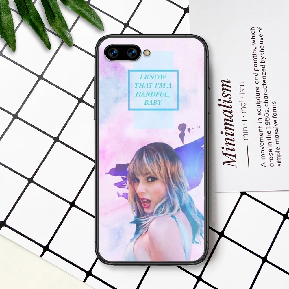 

Taylor Alison Swift Phone Case For Huawei Honor 6A 7A 7C 8 8A 8X 9 9X 10 10i 20 Lite Pro Play black Hoesjes Silicone Prime