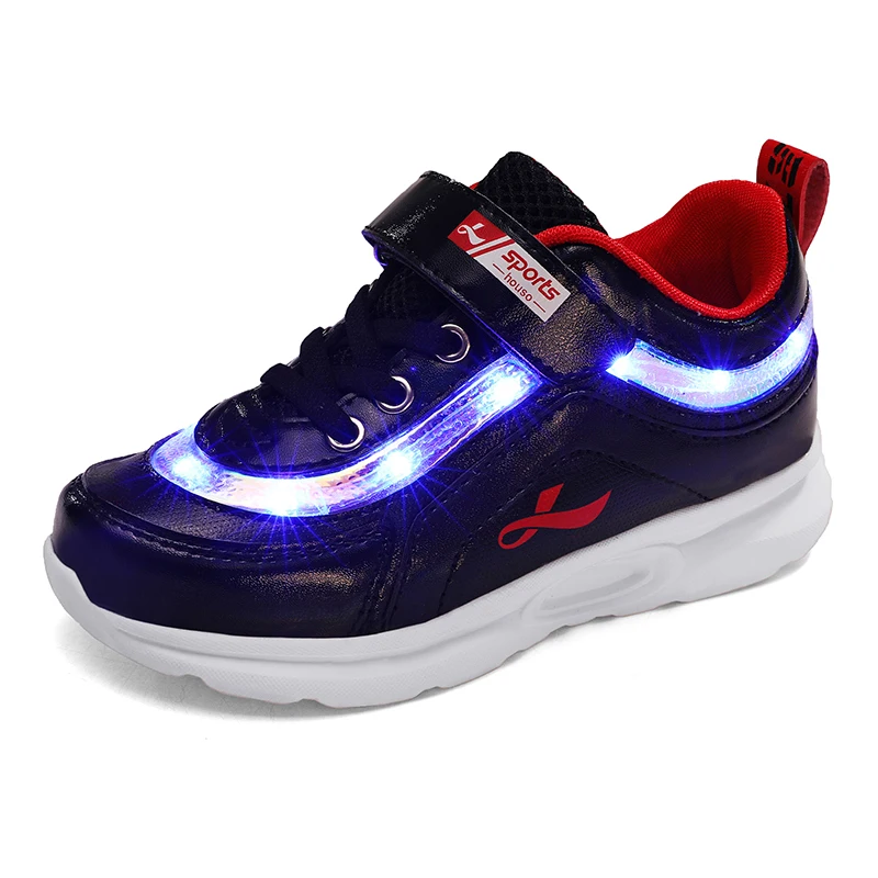 

Pink Children Shoes Light Led luminous Shoes Boys Girls USB Charging Sport Shoes Casual Led Shoes usb Kids Glowing Sneakers