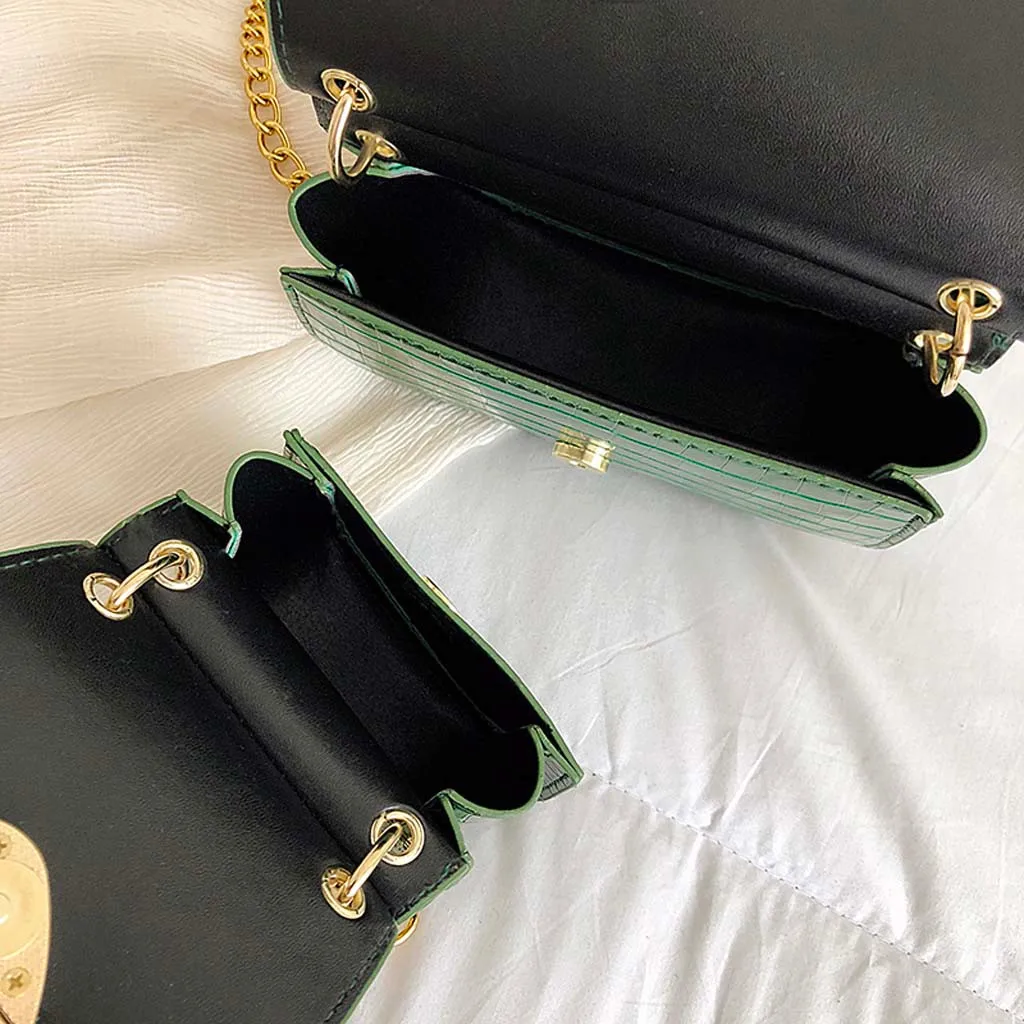 

Women's Stone Shoulder Bag 2020 Luxury Chain Diagonal Bag Big Bags & Small Bags Handbags Female Shoulder Solid Color Handbags