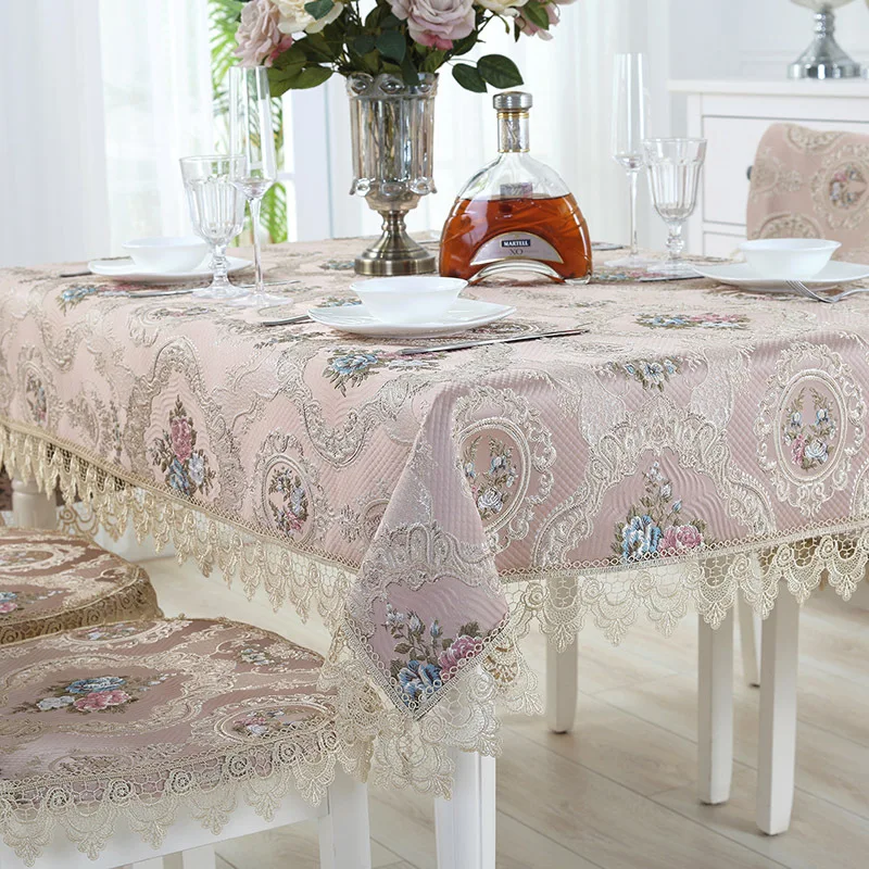 Покрытие стола синий Европа класса люкс вышитая скатерть стол для настольного