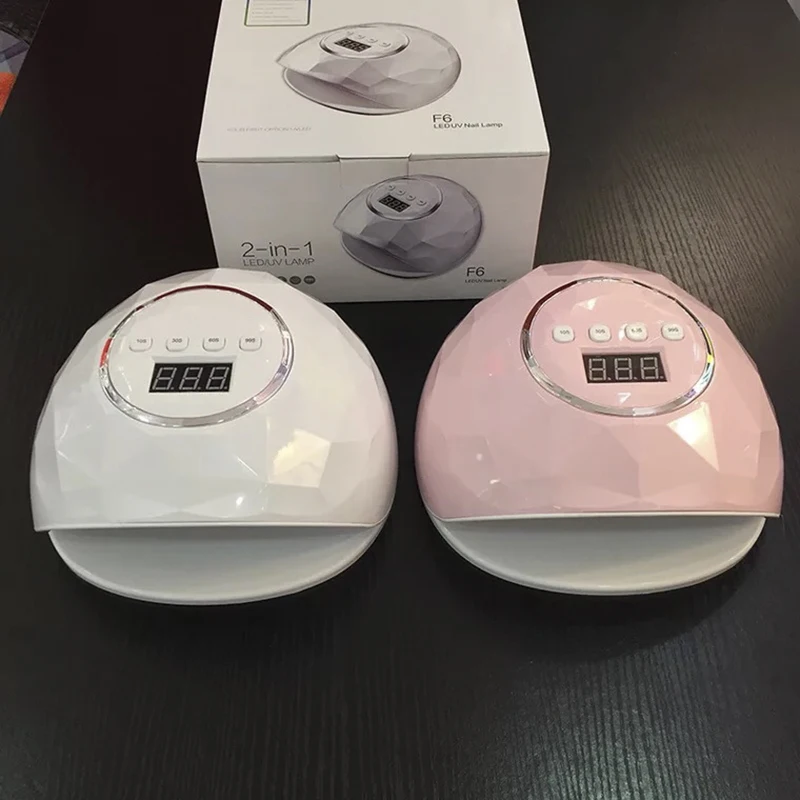 86 Вт УФ светодиодная лампа для сушки ногтей с датчиком таймера ЖК дисплей 39