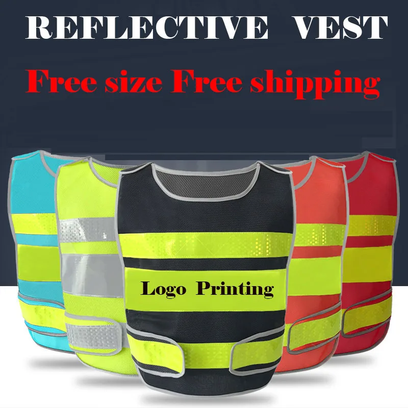 Защитный жилет SPARDWEAR с бесплатным логотипом светоотражающий безопасности черный