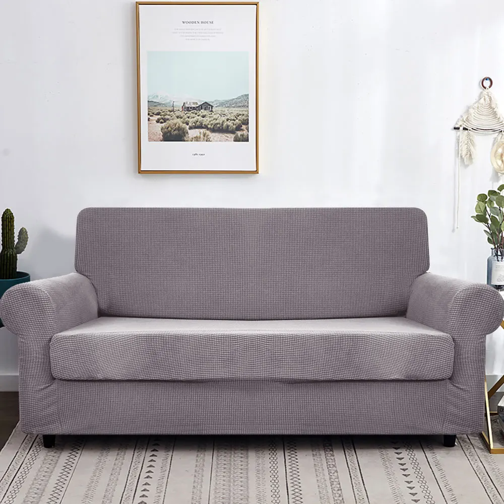 

1/2 Seat Sofa Seat Cushion Cover Furniture Protector for Pets Kids Stretch Washable Removable Slipcover Sofa Cover Slipcovers