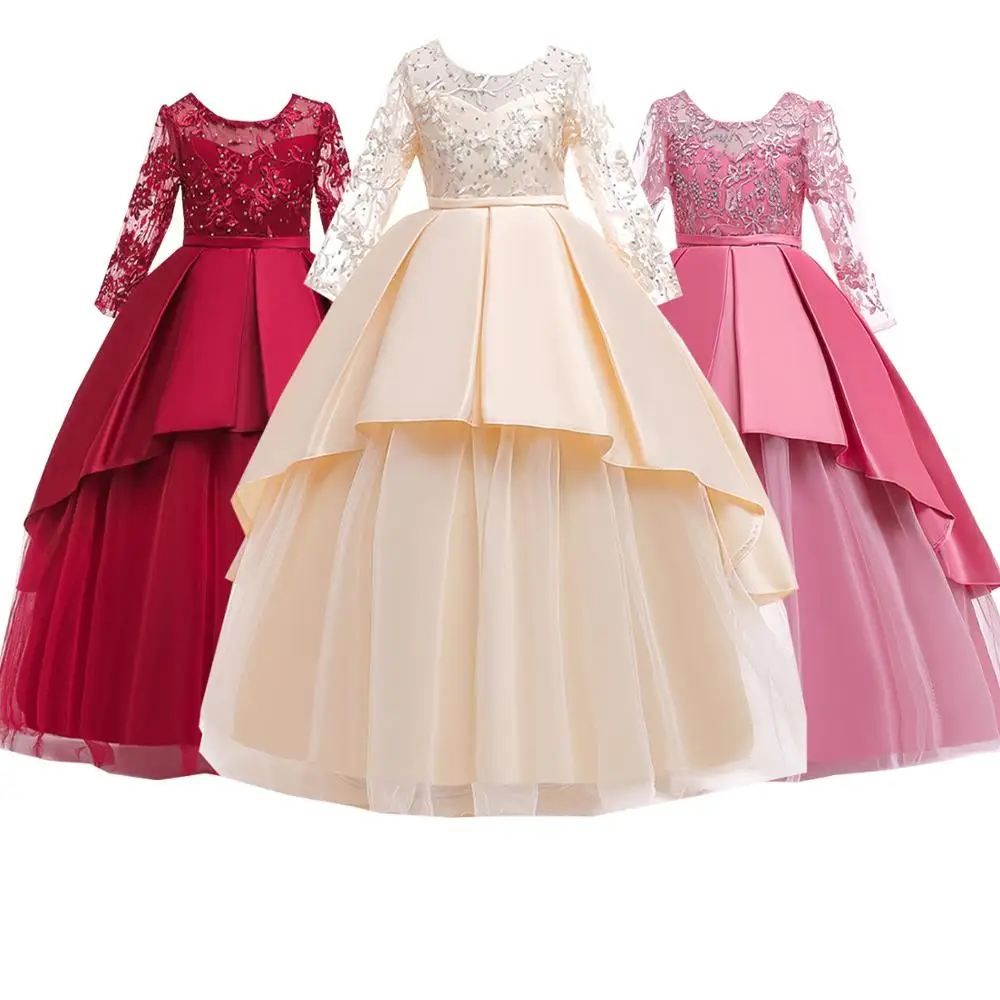 2019 летние длинные платья для выпускного детское платье детская одежда девочек