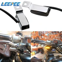 leepee 2pcs universal motorcycle turn signal lights mini led signal lamp streamer flashing motorcycle accessories