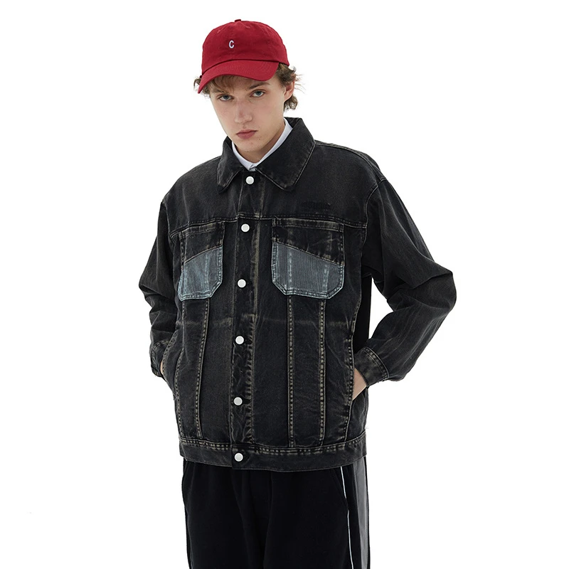 Коллекция осень-зима 2021 розовая джинсовая куртка в стиле бойфренда женская