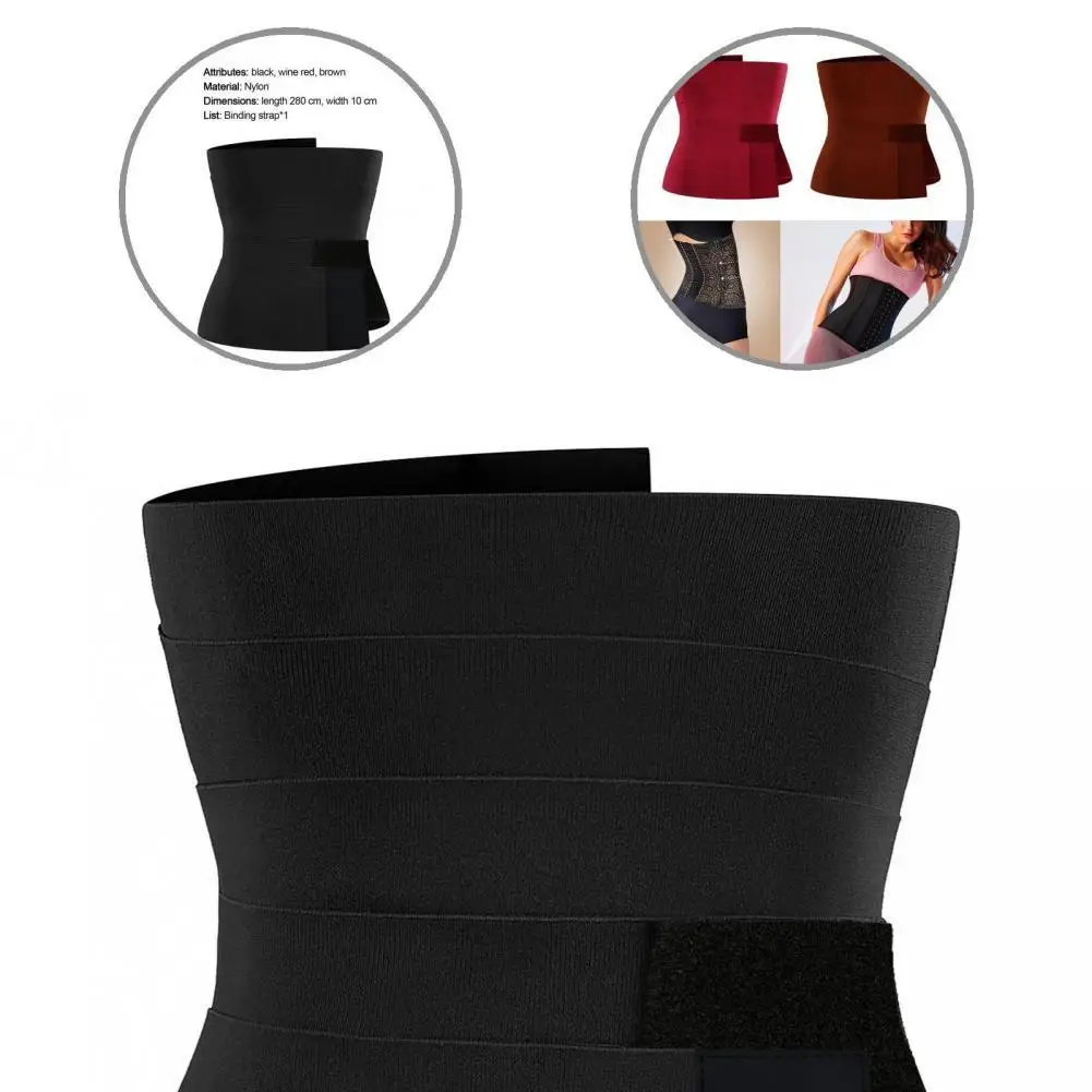 

Soft Modern Adjustable Flatten Abdomen Binder Strap Skin-friendly Waist Trimmer Flatten Abdomen for Running