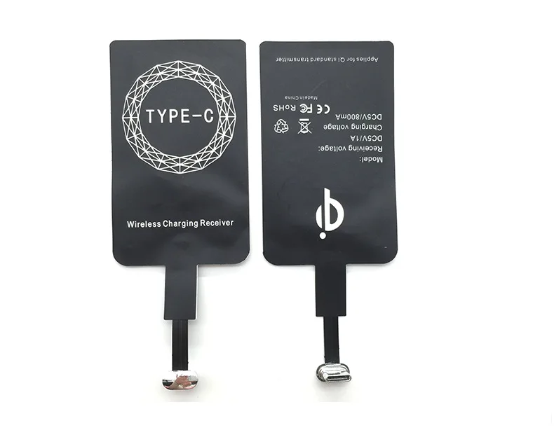 

Wireless charging receiver for Apple Android positive and negative Type-c receiver domestic mobile phone back stickers