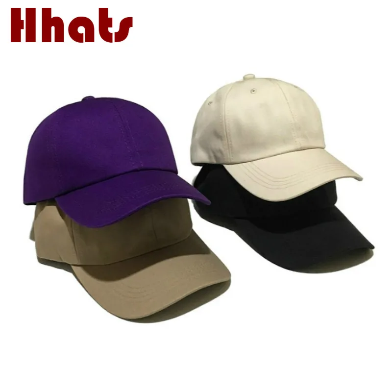 Высококачественная хлопковая бейсболка без рисунка в стиле хип хоп Регулируемая