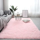 Скандинавский Пушистый Ковер, прямоугольные коврики большого размера для спальнигостиной, нескользящий мягкий ковер, белый, розовый, красный, 13 цветов