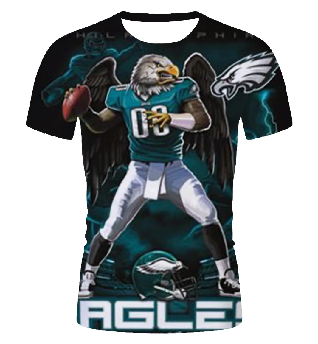 

2021 new men's and women's fashion outdoor sports T-shirt, 3D printed rugby shirt, breathable short-sleeved T-shirt top