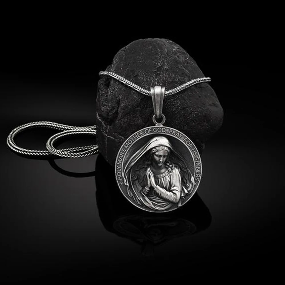 Религиозные украшения на шею христианство Дева Мария молитвенный кулон ожерелья