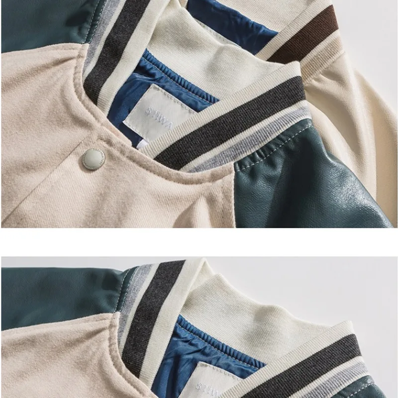 Весенне-осенние бейсбольные куртки с вышивкой Женское пальто мужская