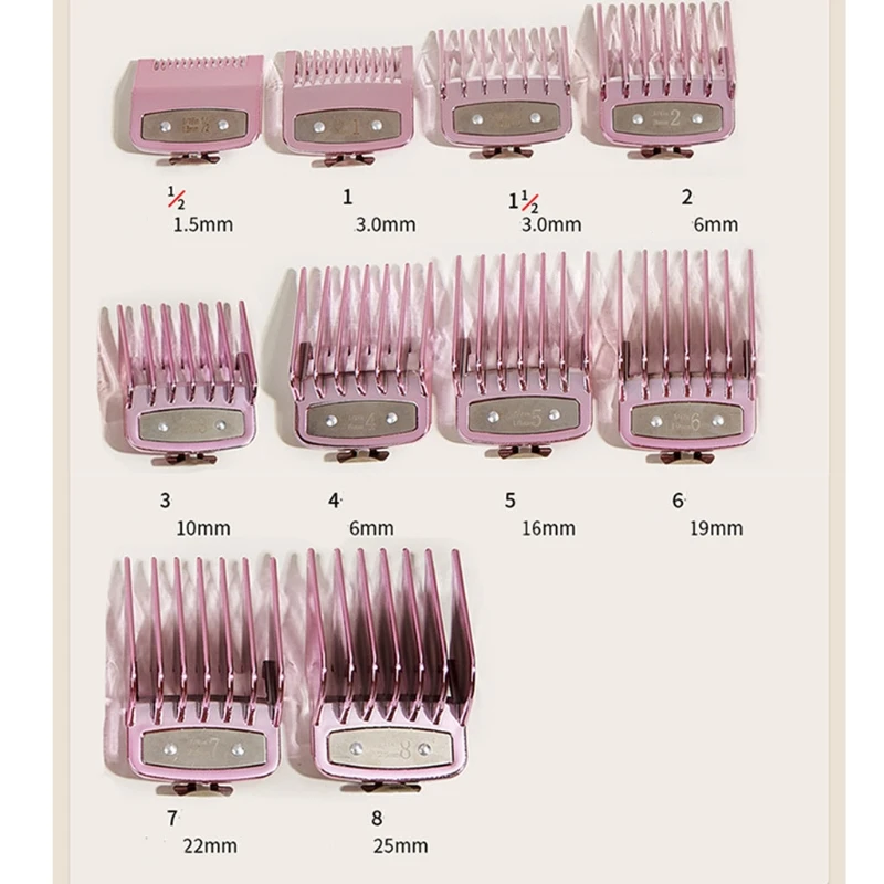 

10PCS Hair Clipper Guide Comb Set for Hair Clippers Limit Combs Clipper Guards