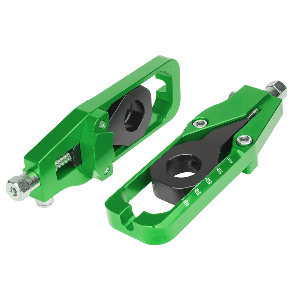 Алюминиевые регуляторы задней цепи мотоцикла с ЧПУ натяжитель катушки для Kawasaki