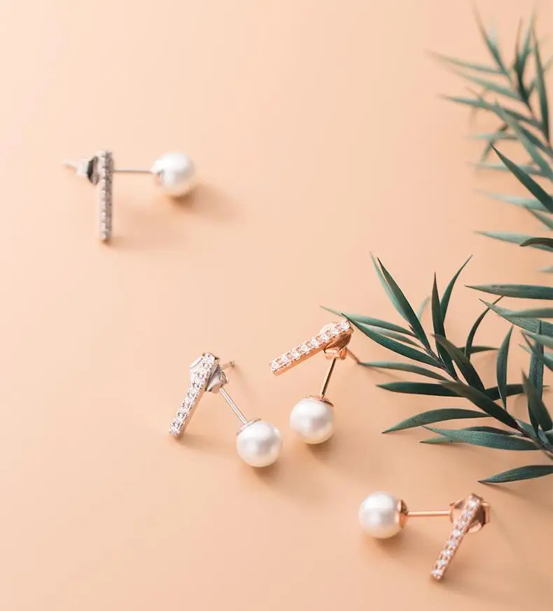 

Hyperbole Earrings 100% 925 Sterling Silver Drop Earrings Silver Jewelry with Shell Pearl
