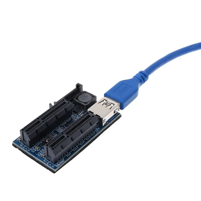 Адаптер для расширения PCIE переходная карта PCI Express USB 3 0 Raiser Riser E Extender X1 на двойной