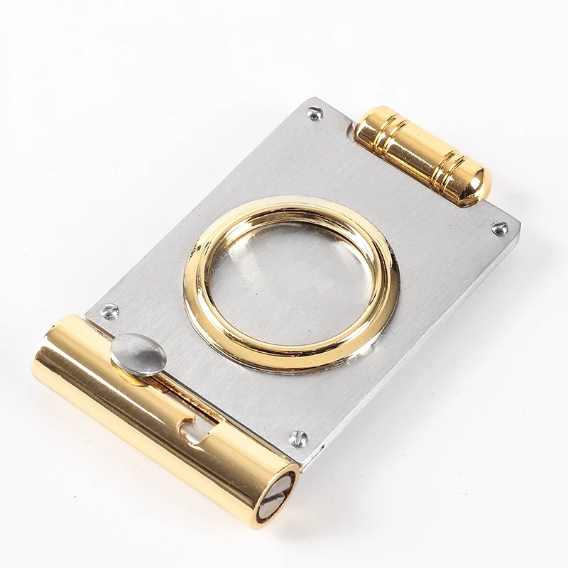 Новинка 1 шт. 2 в резак для сигар из нержавеющей стали с дыроколом дротика ножницы