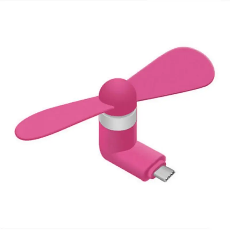 Портативный охлаждающий вентилятор Micro USB с двумя листьями для смартфонов IOS Android |