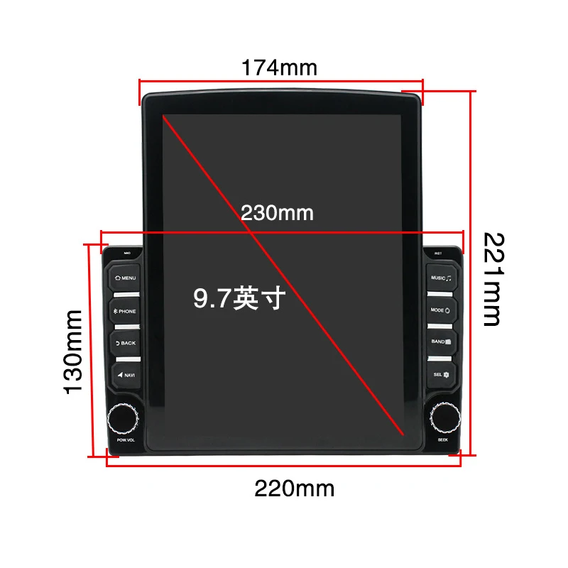 9 7 inch 2din android 9 0 car radio for universal 2gb 32gb car dvd player gps rds radio wifi 2din for universal auto radio free global shipping