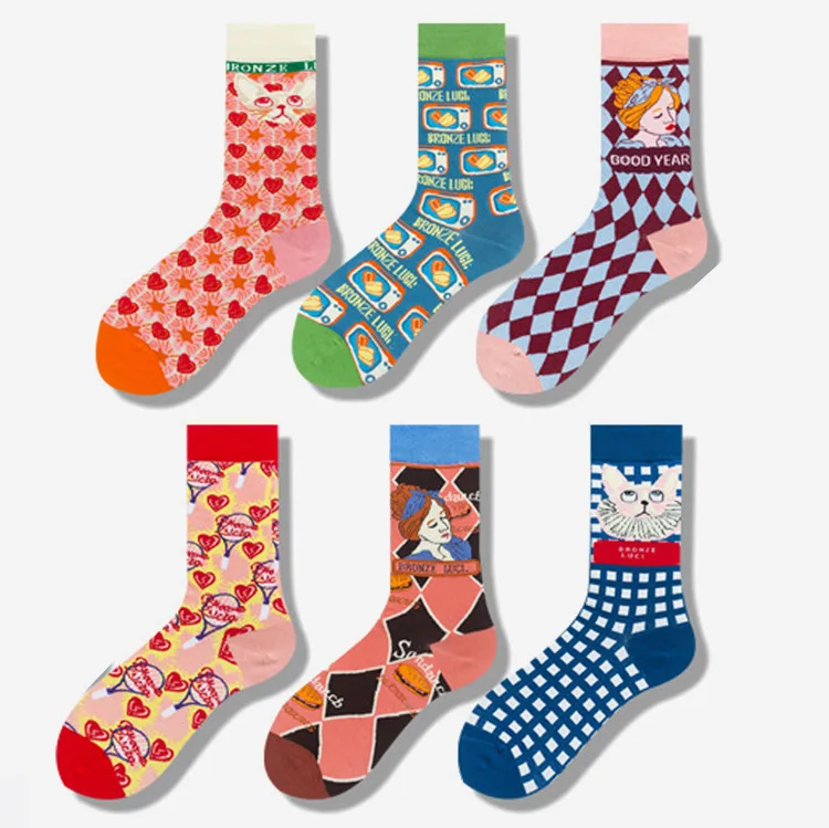 

Осенне-зимние новые женские хлопковые носки в стиле "Лолита"