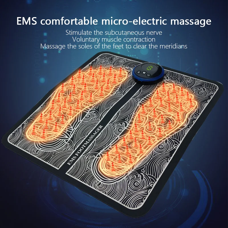 

Foot massager mat massageador pes muscular Electric EMS Health Care relaxation terapia fisica massage salud