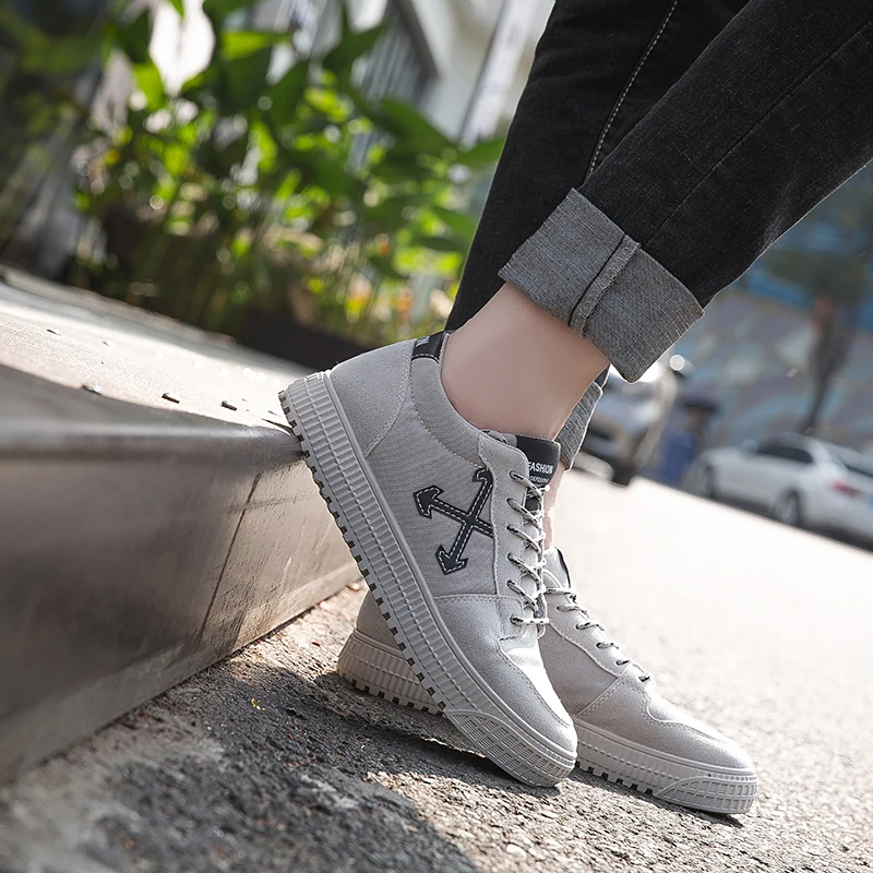 Casual Shoes Men Breathable Canvas Comfortable Vulcanize Fashion Flats Sports Outddor Non-slip Walking Sneaker | Обувь