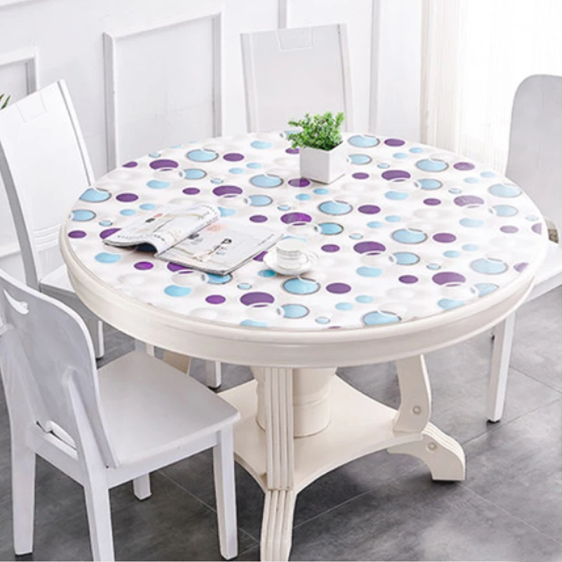 ПВХ-скатерть HAZY водонепроницаемая круглая скатерть из ПВХ покрытие для стола