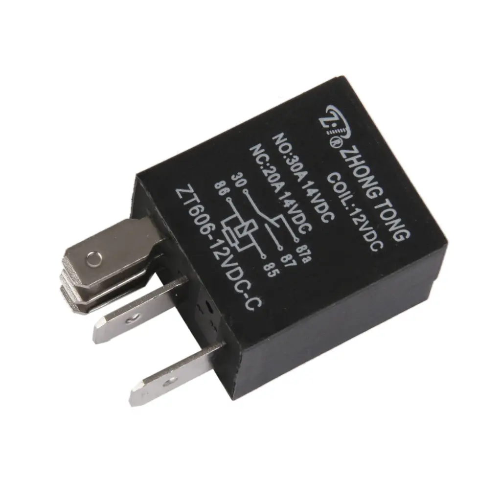 

Car Truck Auto Automotive DC 12V 20A/30A AMP SPDT Relay Relays 5 Pin 5P High 40A coil capacity