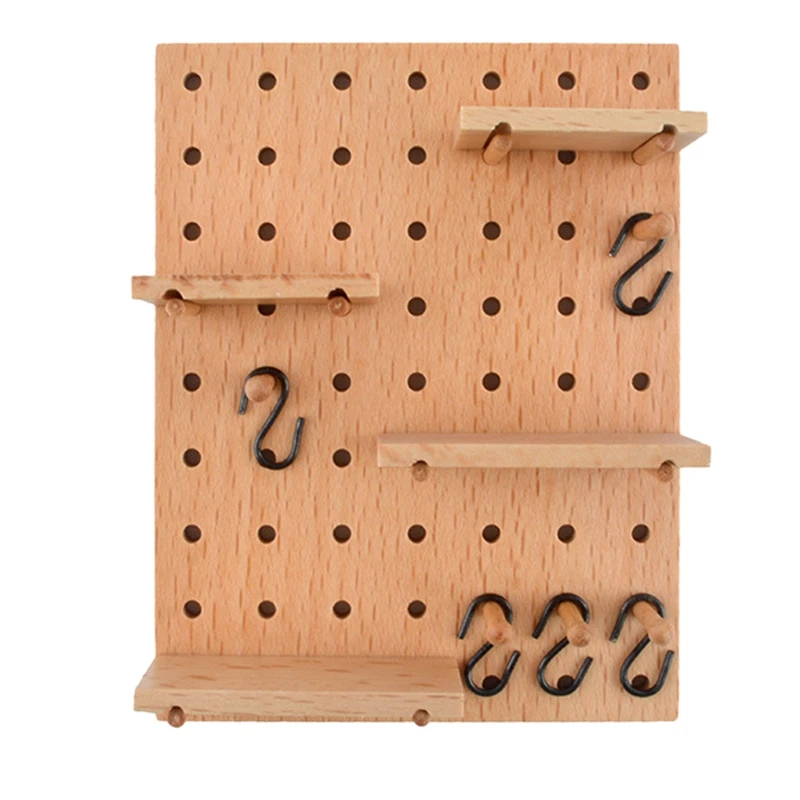 

1/12 Dollhouse Miniatures Wooden Mini Simulation Food Rack for Kitchen Dining Toys