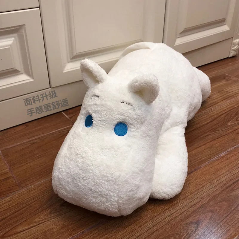 

55CM Japanese Large hippo Doll Soft Soothe Towel plush Toy Kids Sleeping Back Cushion Cute Stuffed hippo Girl birthday present