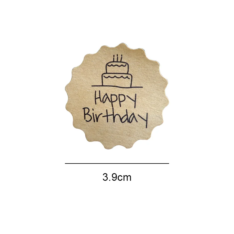 

10 Sheets Flower Shape Happy Birthday Seal Sticker DIY Gift Seal Labels Stickers For Party Favor Bag Candy Box Decor Seal