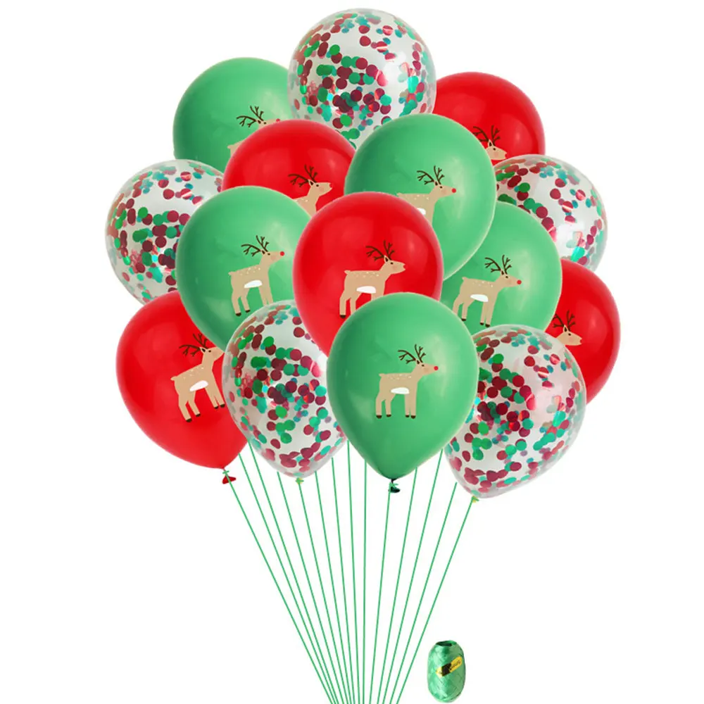 

12inch Merry Christmas Confetti Latex Balloons Happy Birthday Gifts Decoration Wedding Ballons Baby Shower Party Supplies