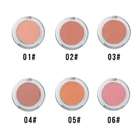logo customized blush palette makeup mineral powder natural red rouge lasting cream cheek tint orange peach pink blush cosmetic