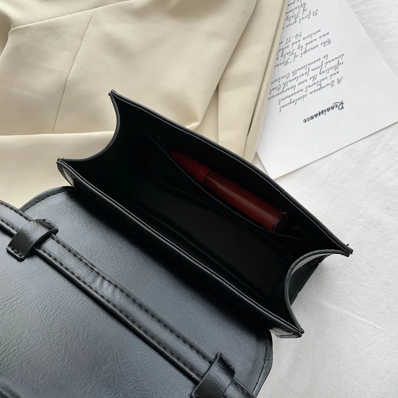 

Women Bags Pu Leather Falp Bags New Fashion Panelled Bag Lady Vintage Purse Luxury Designer Shoulder Messenger Bag Crossbody Bag