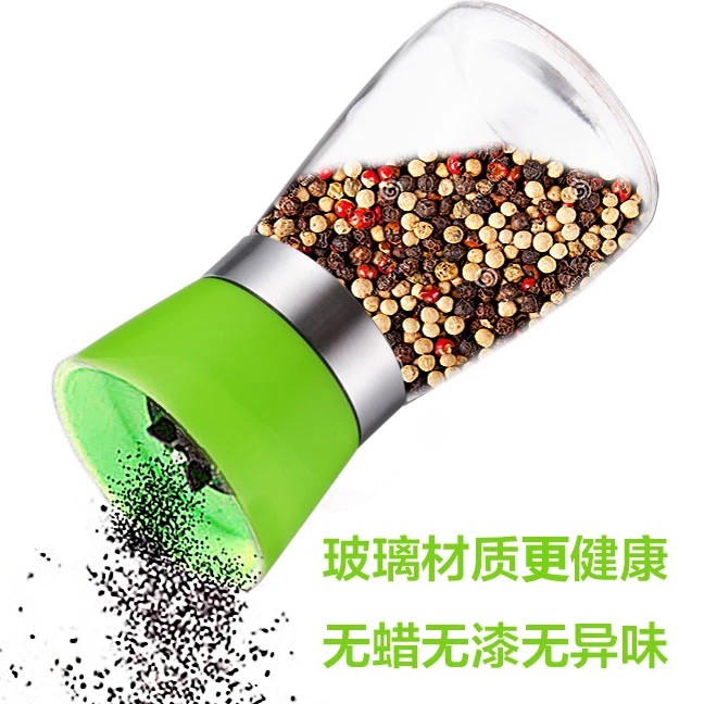 Регулируемый Керамический ротор и стеклянная мельница для перца шейкер