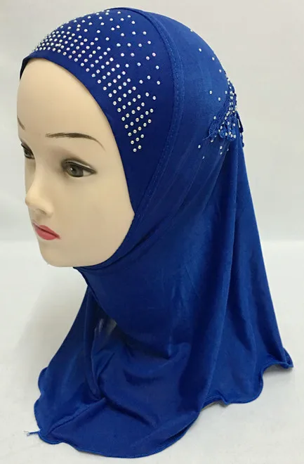 Tassel RoyalBlue Мусульманский красивый хиджаб для девочек, исламский шарф в арабском стиле, шали с цветочным узором - Цвет: Tassel RoyalBlue