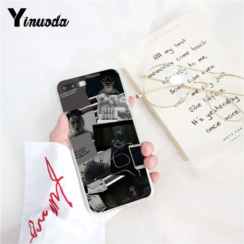 Yinuoda Billie Eilish Красочный милый чехол для телефона iPhone 8 7 6 6S 5 5S SE XR X XS 11 Pro MAX