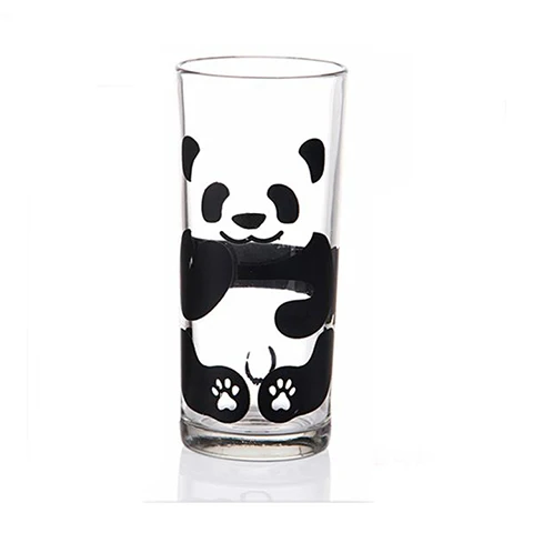 

Home Daily Use Cup Cute Panda Glass Milk Mug Creative Lead-Free Office Water Tumbler Couple Calix Breakfast Without Lid