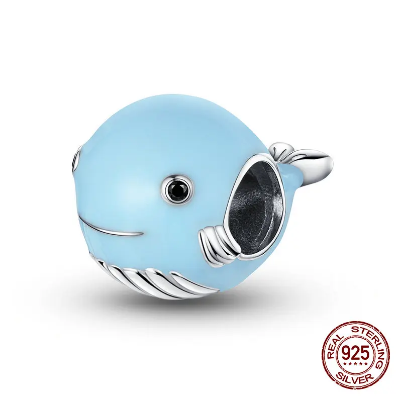 Женские бусины-шармы из серебра 925 пробы с эмалью | Украшения и аксессуары