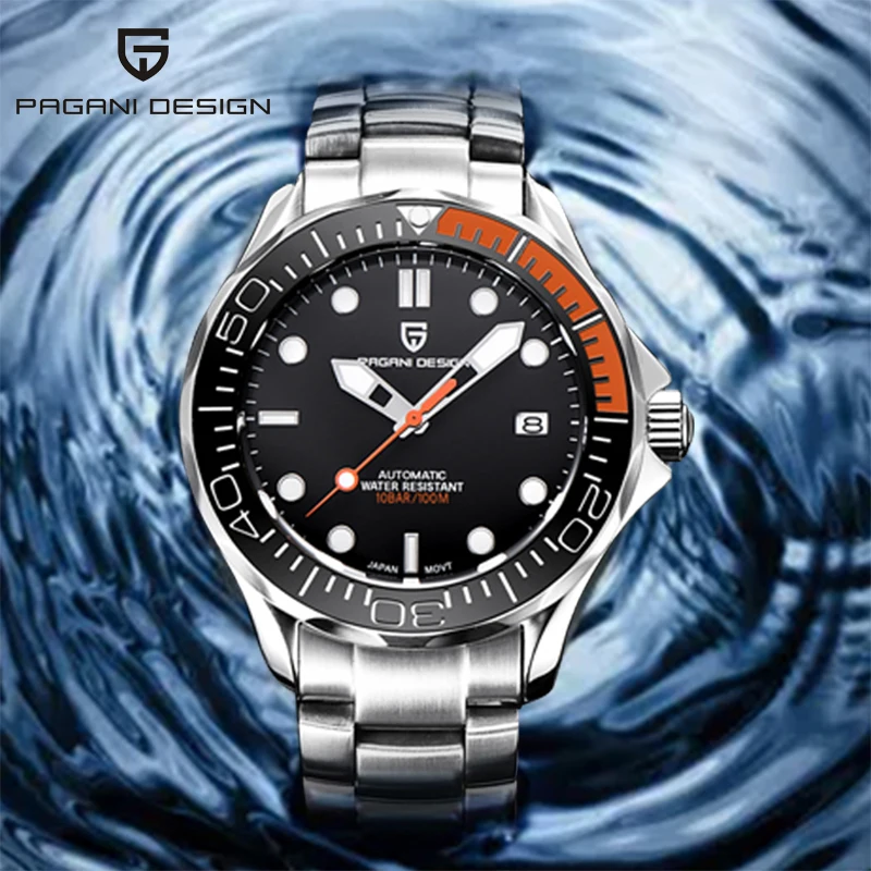 

PAGANI DESIGN New Luxury Fashion Men's Watch Mechanical Automatic Watch Sapphire Mirror Stainless Steel Case Waterproof Sports
