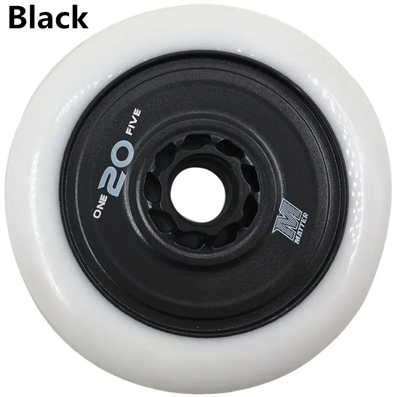 black 125mm 6 штук 125 мм материя Gi3 F1 код белый 86A дорожный марафон роликовые коньки колеса 125 3 колеса катания на коньках Rodas G13 гоночные патины - Цвет: black 125mm