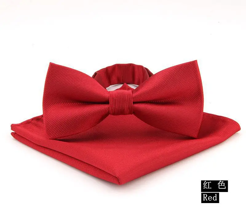 Linbaiway Мужской комплект с галстуком бабочкой и носовым платком для мужчин