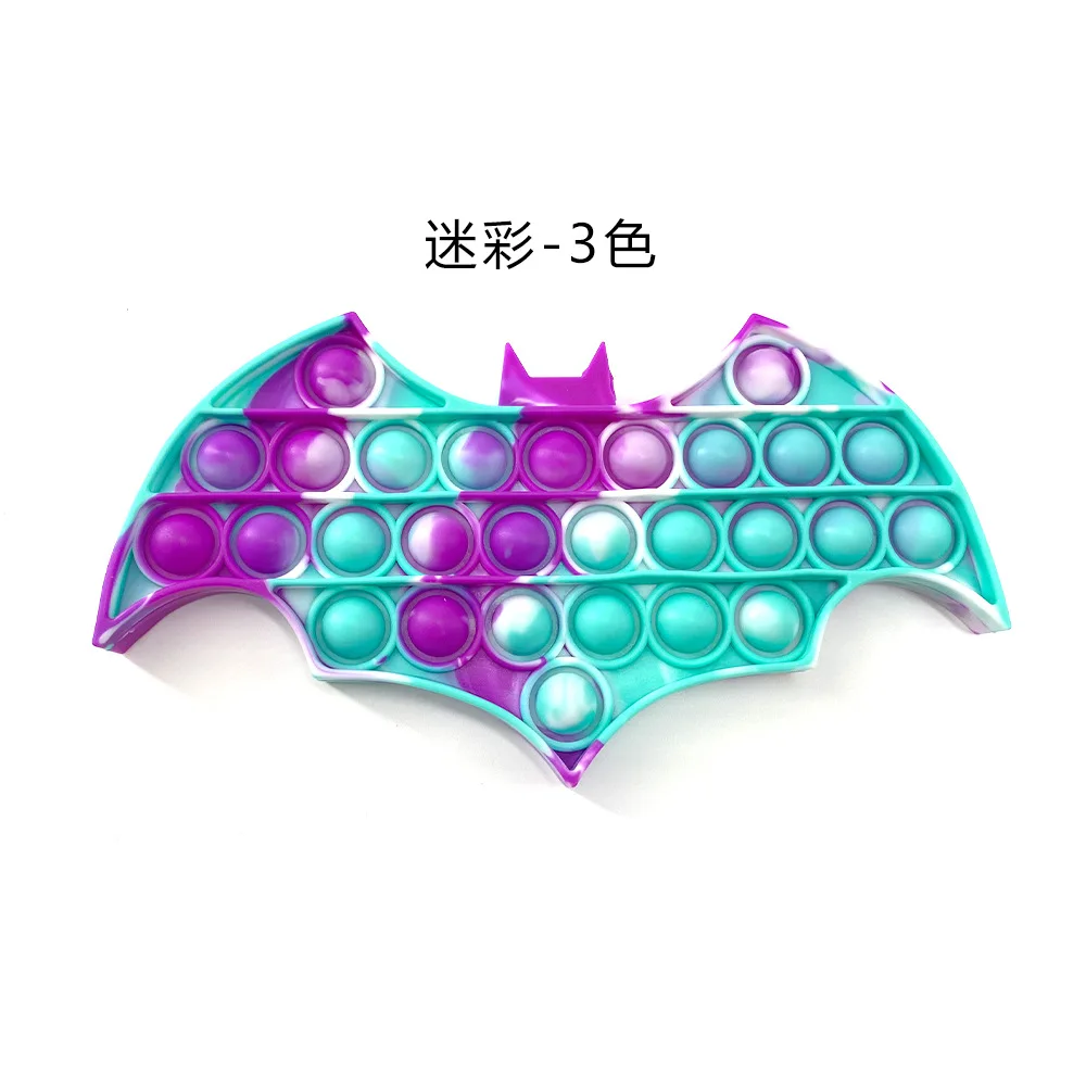 Juguete sensorial de burbujas para Halloween, juguete para apretar de silicona para aliviar el estr&eacute;s, antiansiedad, novedad, juguete para regalo para relajarse-3