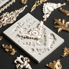 Декоративная силиконовая форма в европейском стиле сделай сам для выпечки торта из полимерной глины Gesso Anaglyph