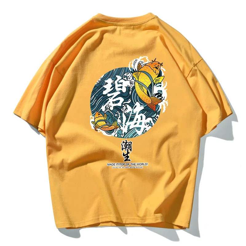 Мужская футболка из 100% хлопка высокого качества китайский ветер смешная птица