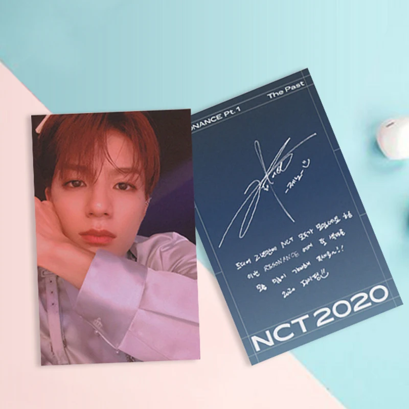 1 шт. KPOP NCT подписанная Фотокарта резонанс PT.1 новый альбом HD фото Ins маленькая ломо