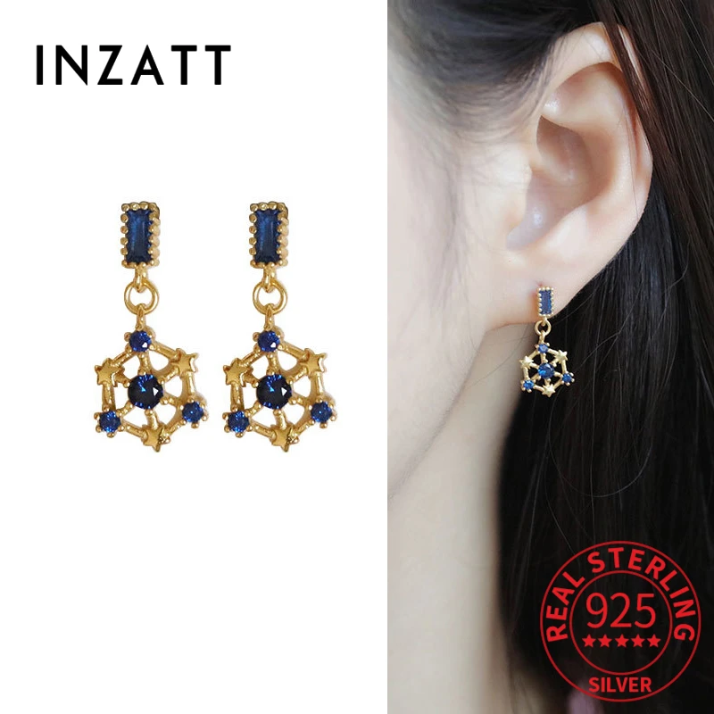 

Женские серьги-гвоздики из серебра 925 пробы с цирконом