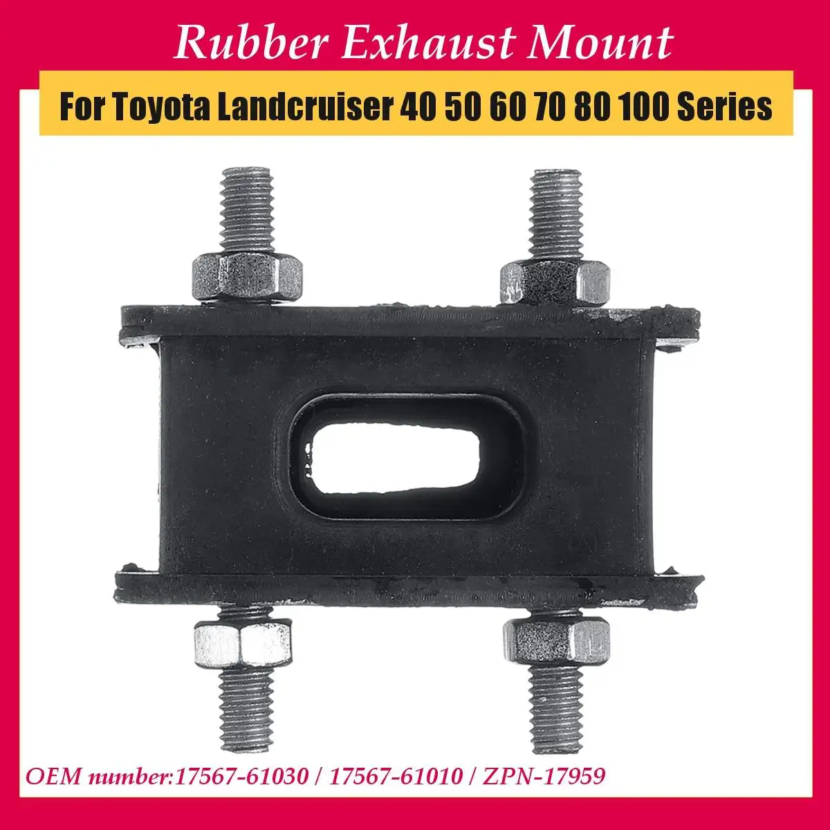 

Резиновое Крепление для выхлопных газов, 3 шт., для Toyota 40, 60, 70, 80, 100, серии 17567-61030, 17567-61010